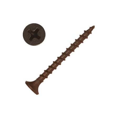 Screw Products Drywall Screw, #6 x 1-5/8 in, Steel, Bugle Head Phillips Drive DW-6158C-5